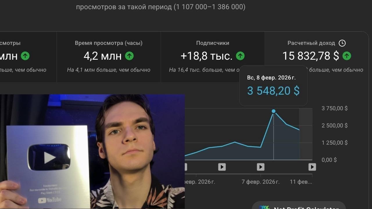 СЛИВ КУРСА - $15,842 за 10 дней на ИИ канале. Без воды