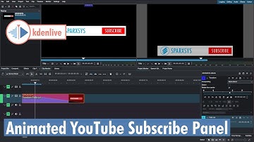 kdenlive - Create YouTube animated subscribe panel