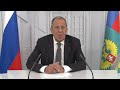 Видеообращение С.В.Лаврова к участникам VI Международного муниципального форума стран БРИКС