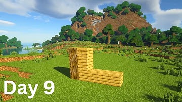 Building a house but only adding one block a day (Day 9)