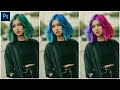 Dual Hair Colour | Photoshop 2021 Tutorial