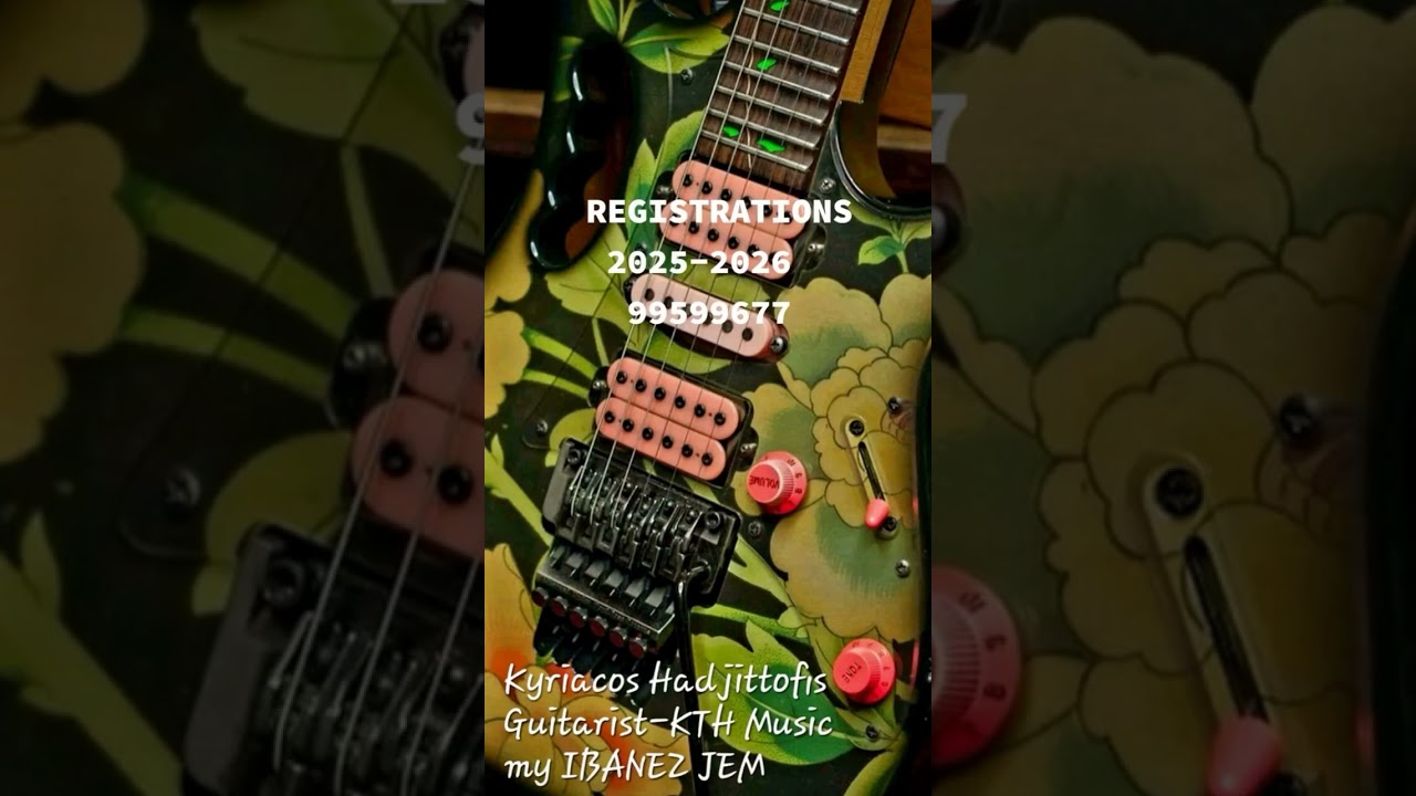 Kyriacos Hadjittofis Guitarist-KTH Music-MYJEM IBANEZ/REGISTRATIONS 