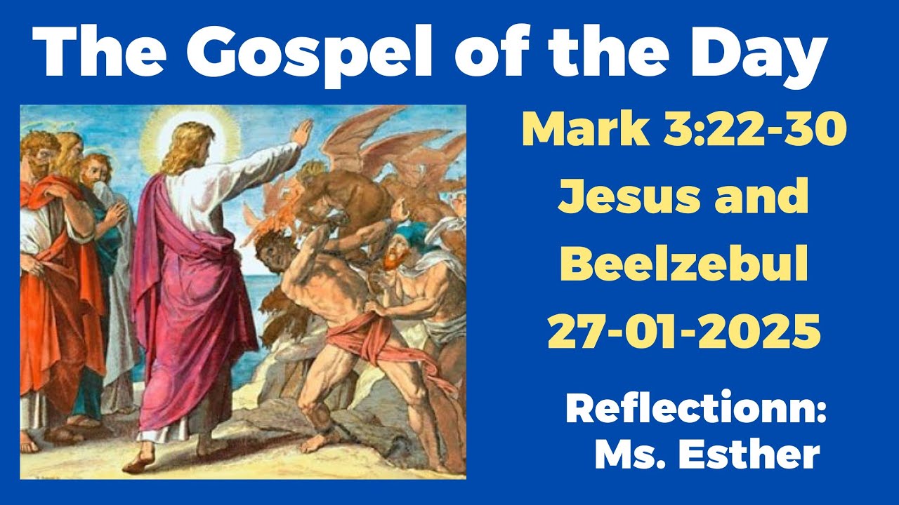 The Gospel of the Day| Mark 3:23-30|27-01-2025 Blessed Woman| #bible #