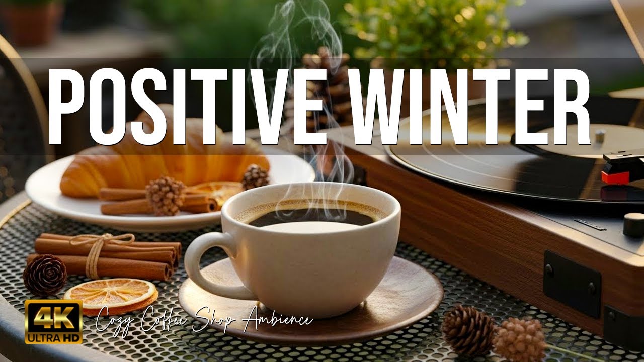Positive Winter Jazz Cafe | Cozy & Uplifting Jazz Music for Relaxing, Work & Coffee Time