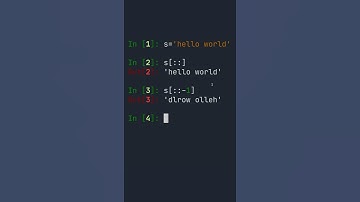 Reversing a string - 1 Minute Python Tutorial #shorts