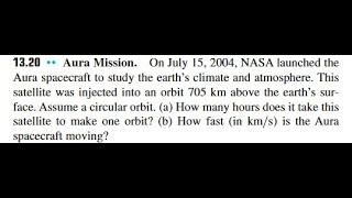Aura Mission. On July NASA launched the Aura spacecraft to study the earth's climate and atmosphere