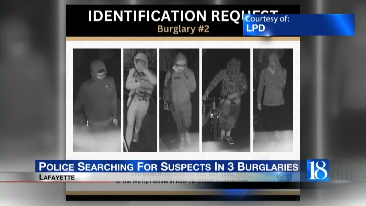 Police Searching For Suspects In 3 Burglaries - YouTube
