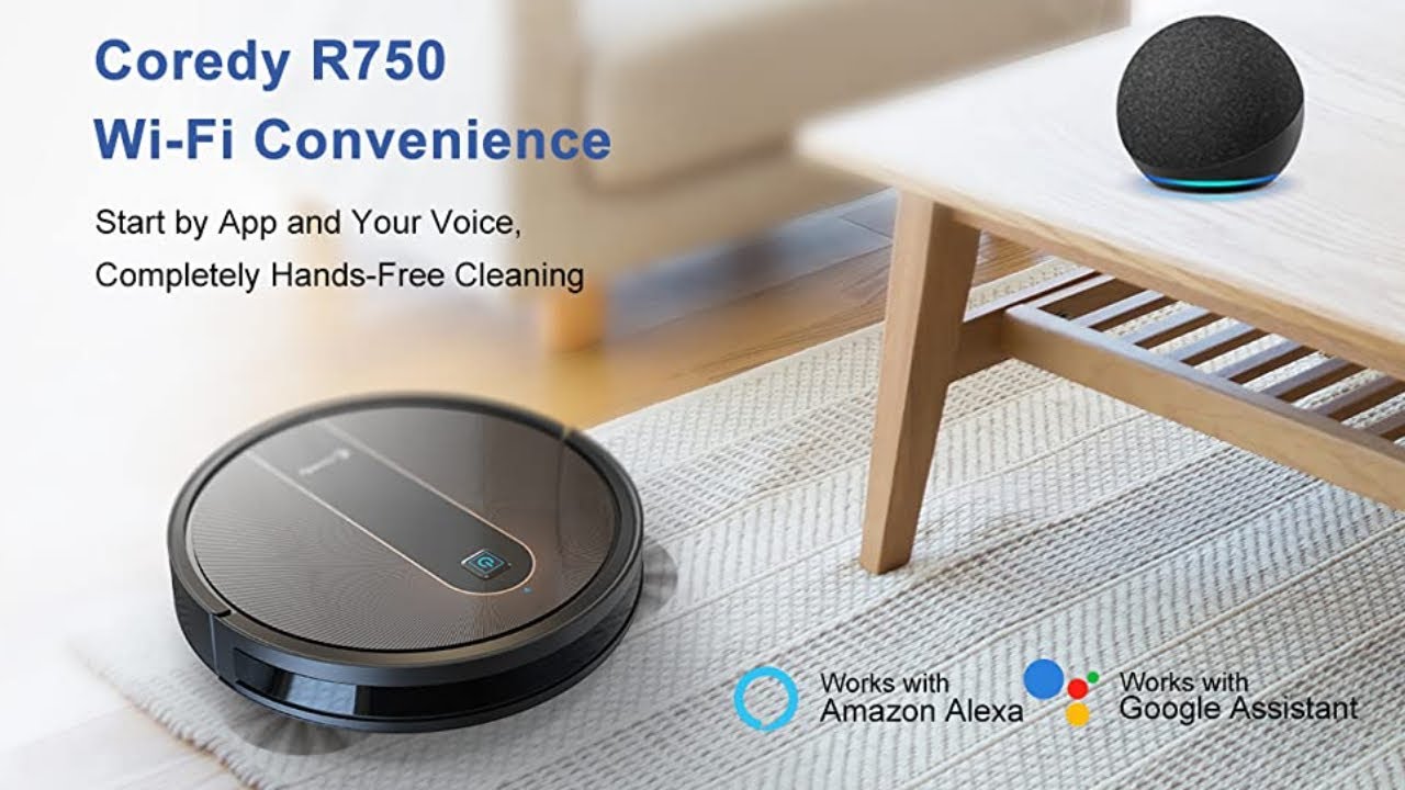 Amazoncom   Coredy R750 Robot Vacuum Cleaner Compatible with Alexa Mopping System Boost Intellect Vi