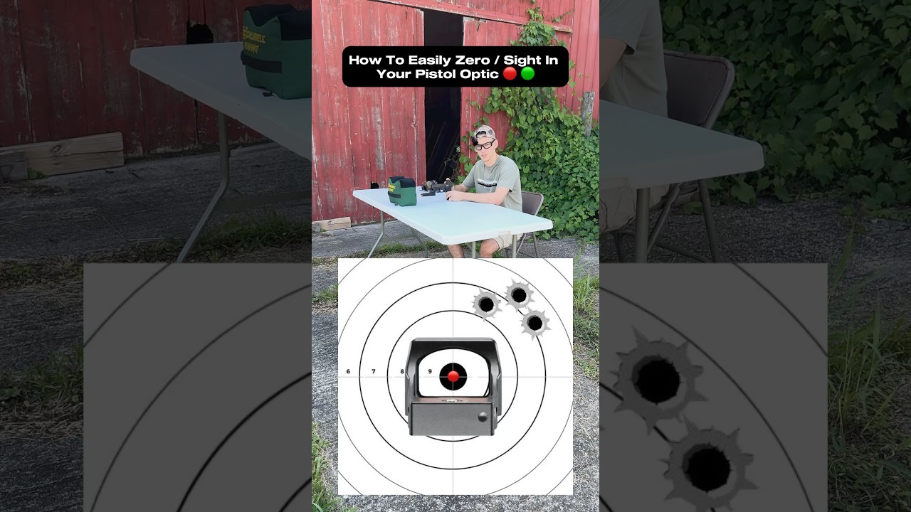 How To Easily Zero / Sight In Your Pistol Optic 