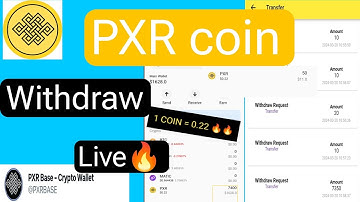 PXR NETWORK WITHDRAW | PXR BASE WALLET ।PXR Coin Listing Exchange।PXR Coin Sale। CRYPTO AIRDROP