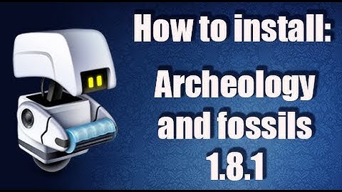 How to install archaeology fossils mod in Minecraft 1.8.1