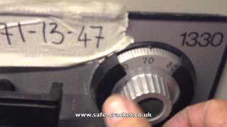 Opening A Sentry 1330 Combination Locked Safe