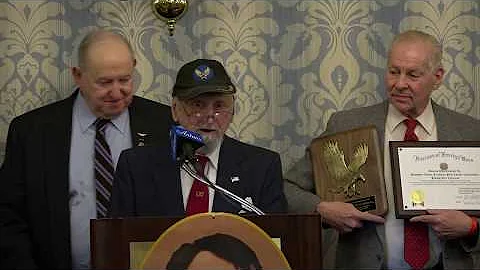 The Award Ceremony for World War II Veteran Sampso...