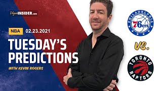 Tuesday NBA Predictions - February 23, 2021 - Philadelphia 76ers at Toronto Raptors