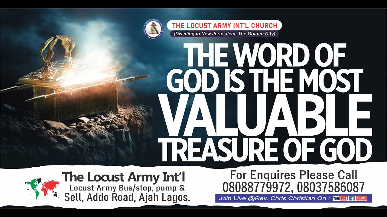 Rev Chris Christian - THE WORD OF GOD IS THE MOST VALUABLE TREASURE OF ...