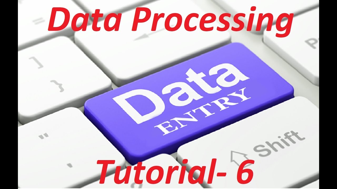 Data Processing Full Bangla Tutorial 2017 || Data Entry Lesson- 6 ...