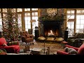 Instrumental Christmas Music with a Fireplace and Beautiful Background (Non-Copyright) (1 hour) 2019