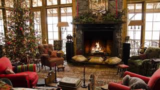 Instrumental Christmas Music with a Fireplace and Beautiful Background (Non-Copyright) (1 hour) 2019
