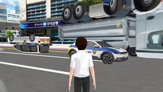 Police car crush in city - car 3d driving class #game #androidgames #automobile screenshot 4