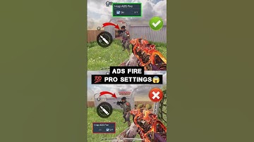 💯 Best Pro ADS Fire Setting in CODM BR😱🔥 Codmobile Tips and Tricks #shorts #codmbr #codmiphone