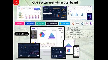 Bootstrap 5 Admin Template with Responsive Dashboard UI Kit- CRMi