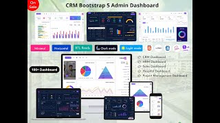 Bootstrap 5 Admin Template with Responsive Dashboard UI Kit- CRMi