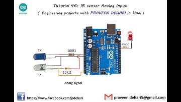 Arduino IR sensor Analog Input : Tutorial 46