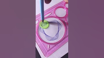 How many rotation did the pen make in total??? #spirograph #youtubeshorts #diy #trending #likes