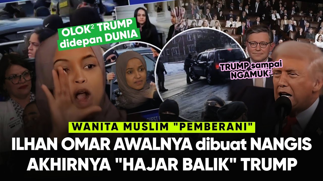 Wanita Berhijab ini Tampar Trump di parlemen “Siapa Ilhan Omar yg Perjuangkan HAK Muslim di AS!?”