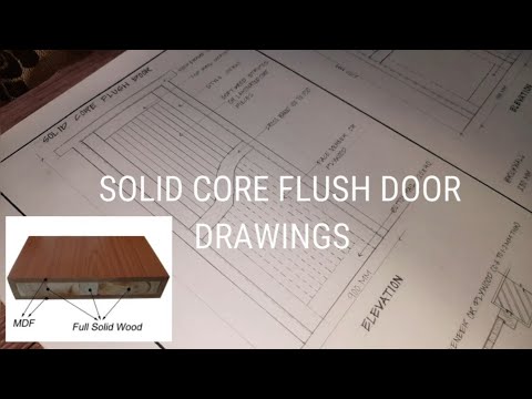 Solid Core Flush Door Drawings | Flush Doors | Architecture Attack ...