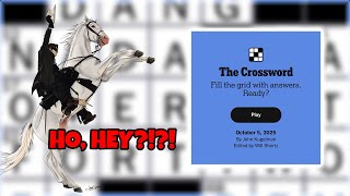 When I'm wrong, I'm wrong (twice) | New York Times Crossword | October 5, 2025 | Sunday