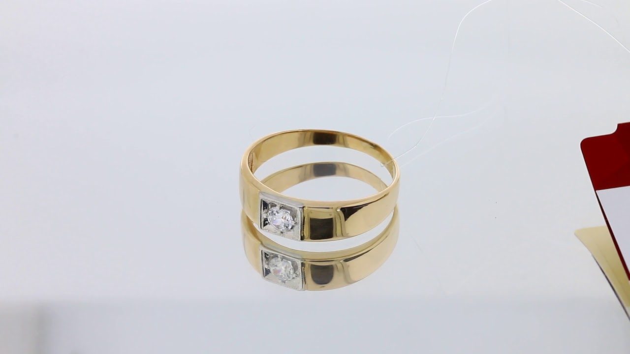 Золотое кольцо арт. к599-62ск - YouTube