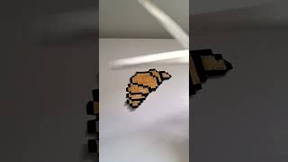 Croissant pixel art! #Croissant #paris #latepost #pixelartist #drawmeapixel #artstyle #drawing