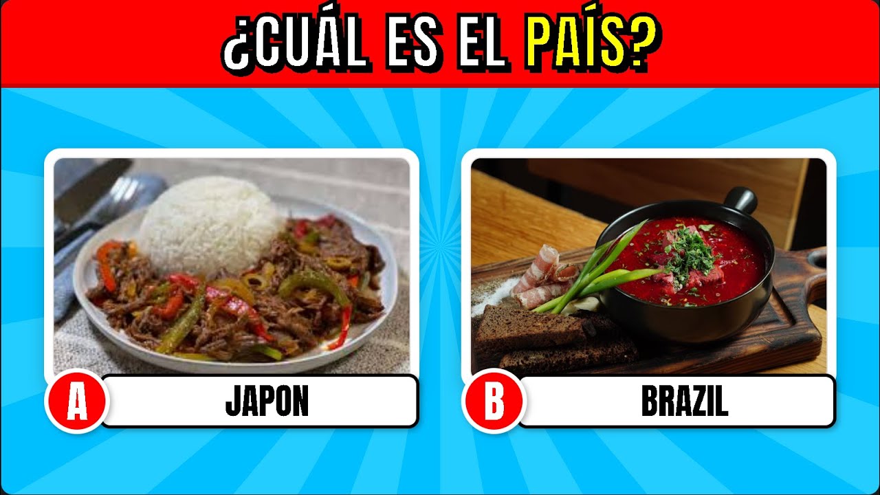 ¿Adivina el País por la comida típica? 🍕