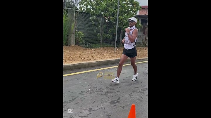 Daniel Pintado en los 35km marcha en Sucúa