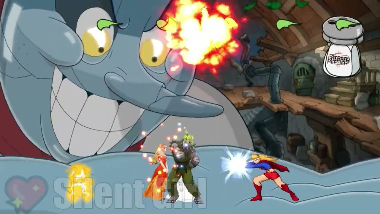 REQUESTED BY @Devin-c9f: Team Rare Akuma vs Chef Saltbaker x4 - Mugen Battle