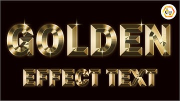 photoshop Golden effect text | photoshop tutorial
