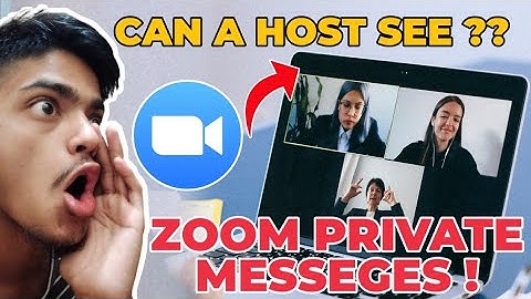 Can Zoom Host Really See Your Private Messages? #Zoom_Private_messeges