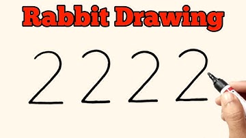 Rabbit Drawing from 2222 | How to Draw a Rabbit Easy Way for Beginners‎