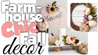 🍂 Fall decorations with a Farmhouse Chic style that can be made on a small budget