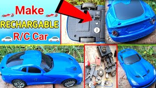 Rc Car Rechargeable Banane Ka Tarika | Full Modified With Brake Light | चार्जिंग वाला बनाएं Part-2