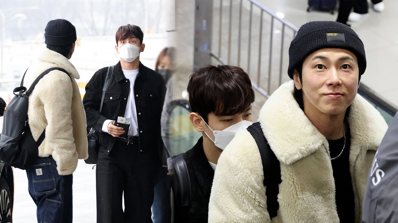 동방신기(TVXQ) 유노윤호 최강창민 출국 Departure (U-KNOW CHANGMIN) | 김포공항 • 240219