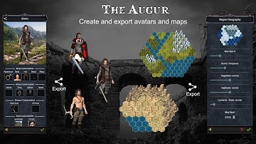 The Augur: Create and export avatars, maps and hexmaps to any program