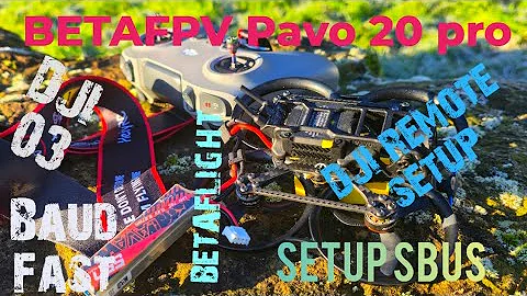 BETAFPV Pavo 20 pro setup, install SBUS. Configure in Betalight and FLY