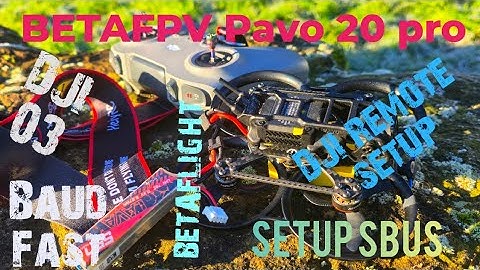 BETAFPV Pavo 20 pro setup, install SBUS. Configure in Betalight and FLY