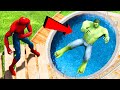 GTA 5 Water Ragdolls Spiderman vs Team Hulk Jumps/Fails #102 (Euphoria physics Funny Moments)