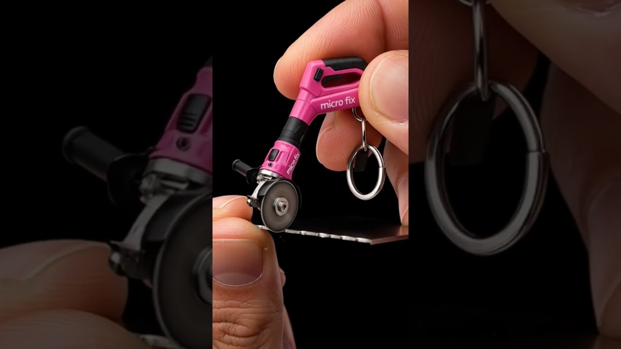 Keychain Micro Fix Grinder vs Steel Plate (Ultra Realistic)