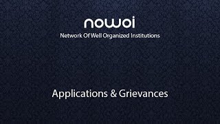 NOWOI - Applications