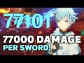 [AR54] PRE 1.2 LVL 90 Chongyun DAMAGE TEST (Genshin Impact)
