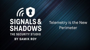 Telemetry is the new Perimeter
